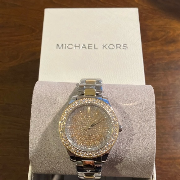 Michael Kors Accessories - Michael Kors Two-Tone Crystal Watch